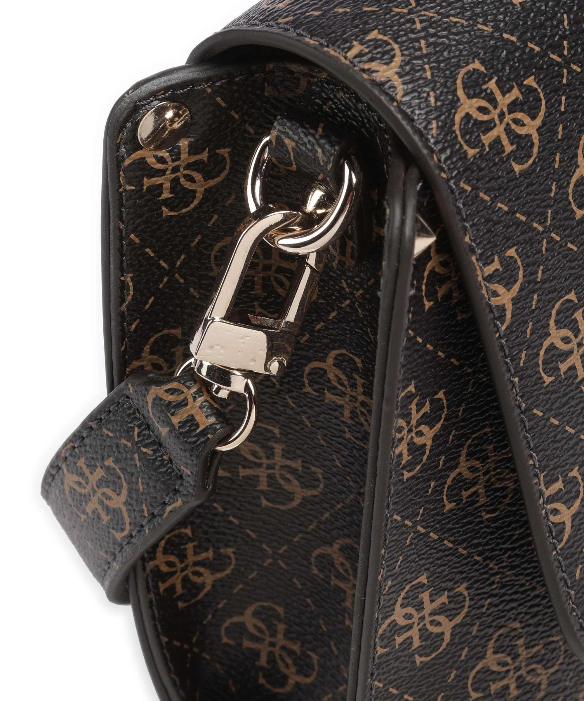  Guess Meridian Borsa a tracolla pelle sintetica marrone scuro  