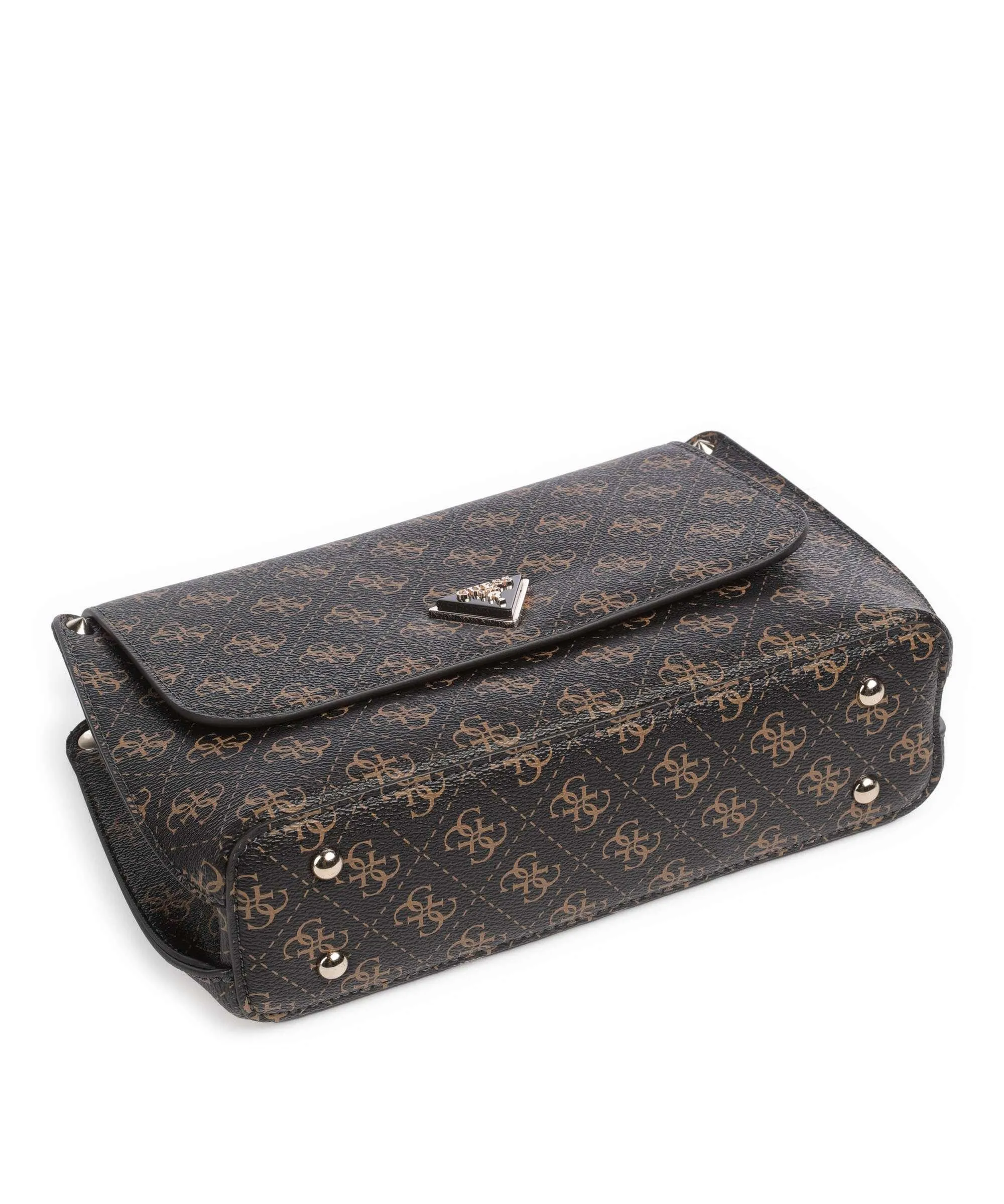  Guess Meridian Borsa a tracolla pelle sintetica marrone scuro  