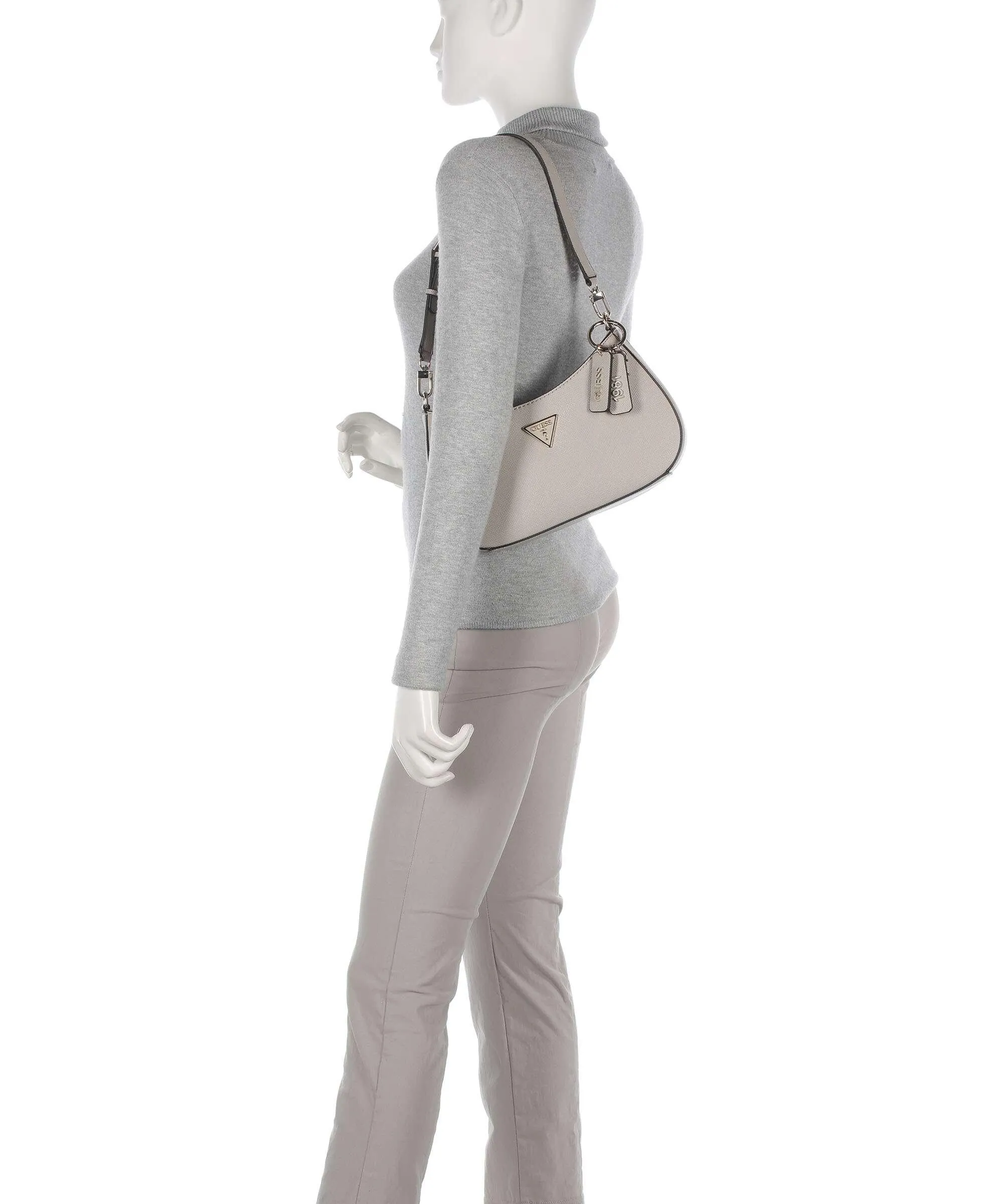  Guess Noelle Borsa a spalla pelle sintetica taupe  