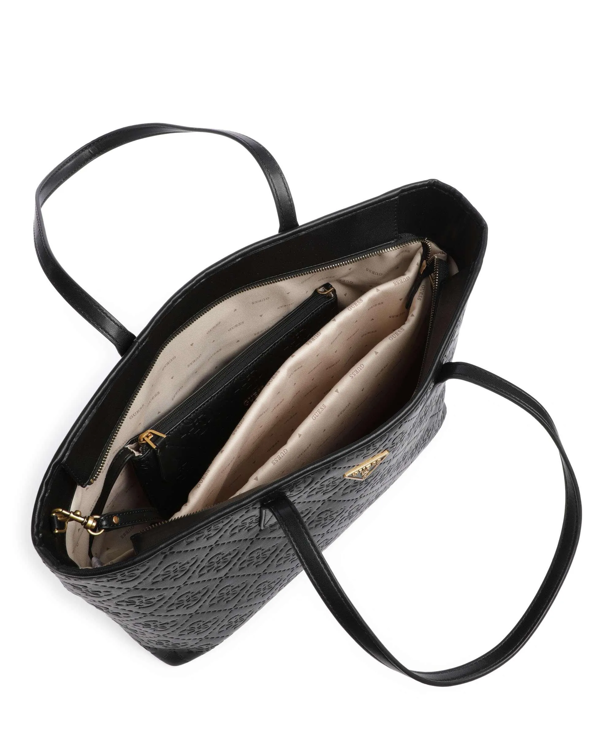  Guess Power Play Borsa shopper 13″ pelle sintetica nero  