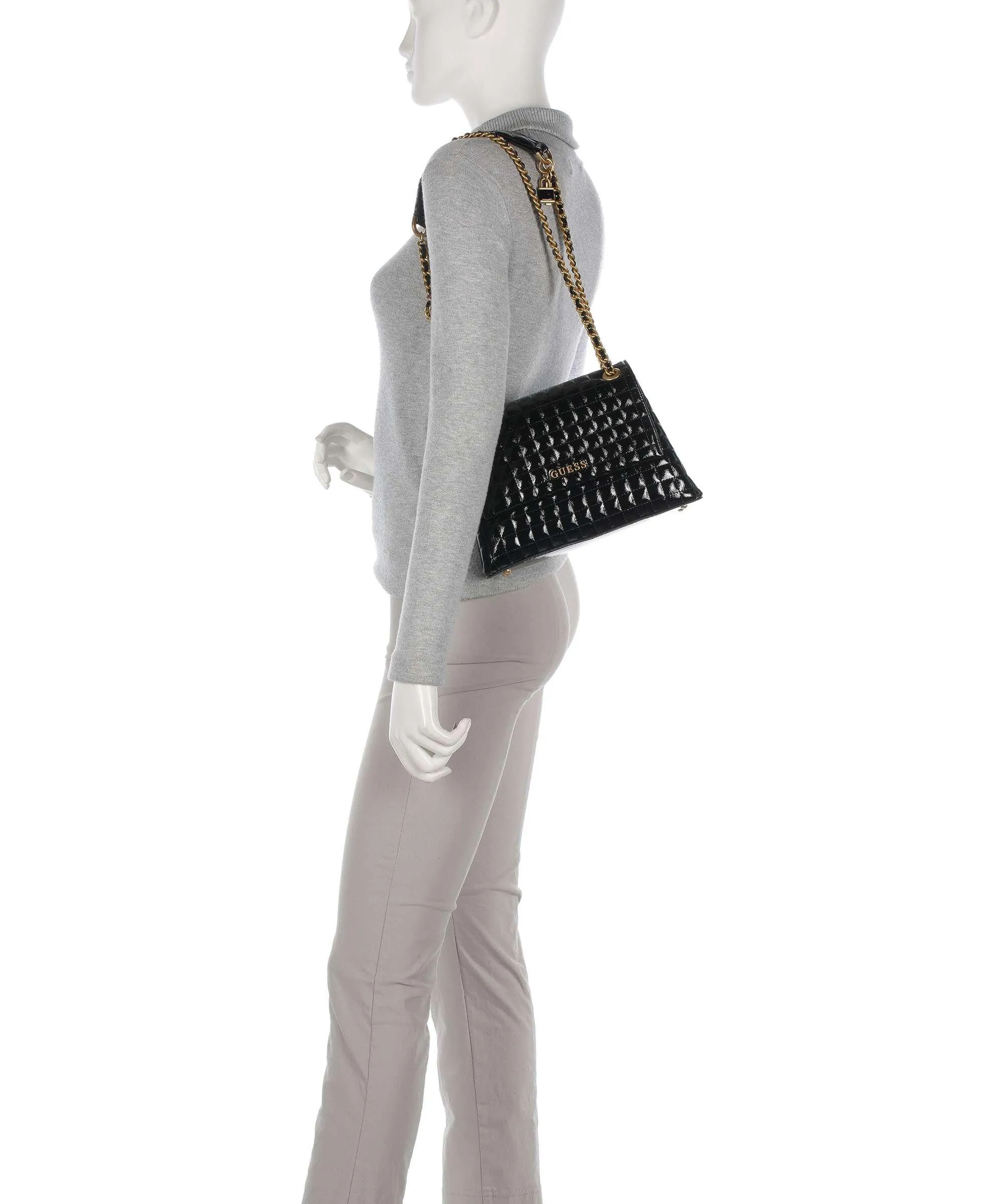  Guess Tia Borsa a spalla pelle sintetica nero  