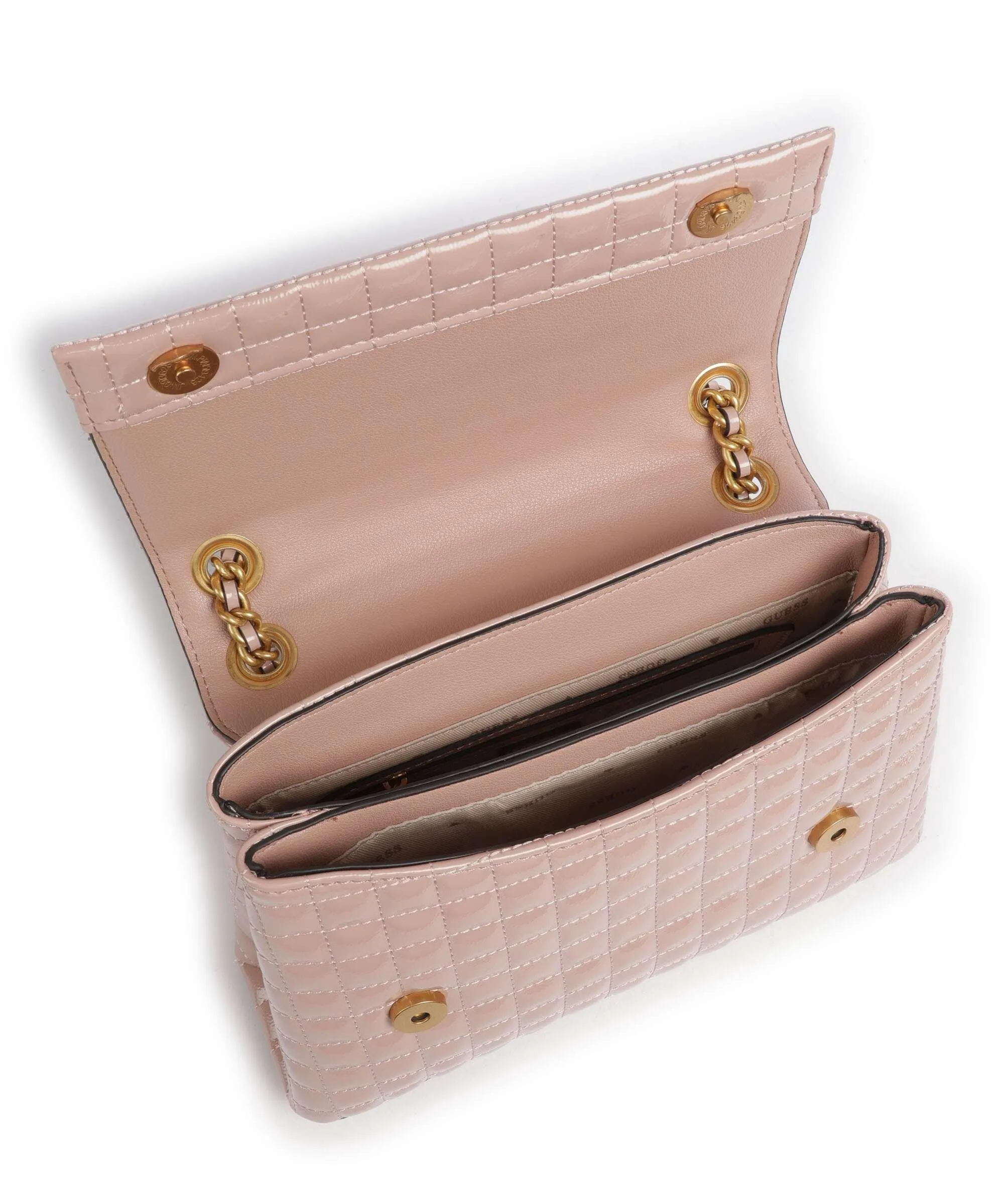  Guess Tia Borsa a spalla pelle sintetica rosa antico  