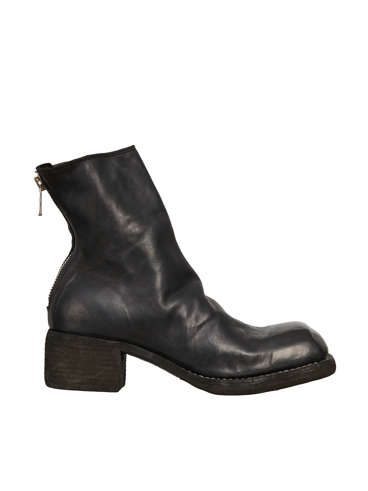 GUIDI  STIVALE CON ZIP IN PELLE 