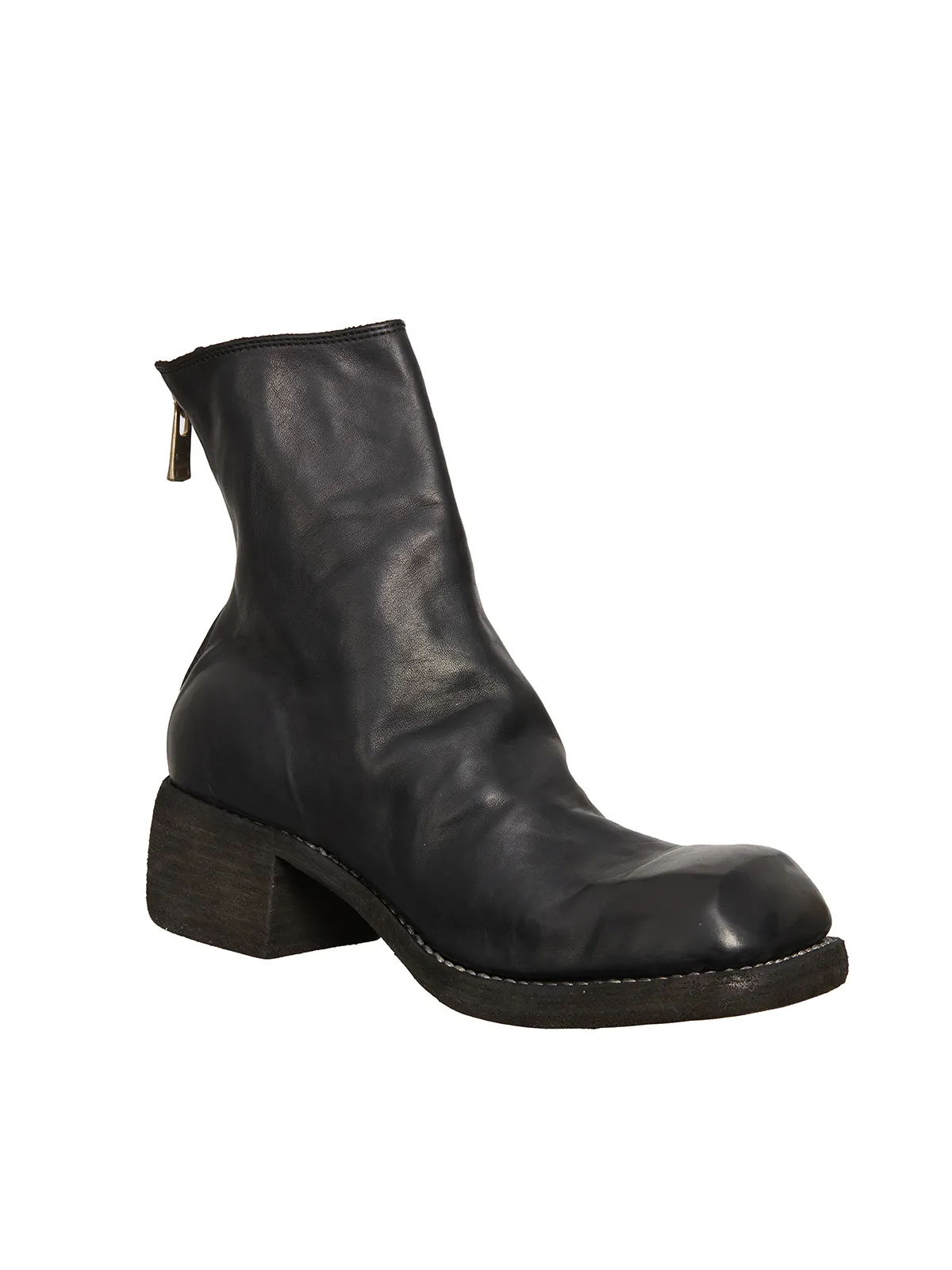 GUIDI  STIVALE CON ZIP IN PELLE 