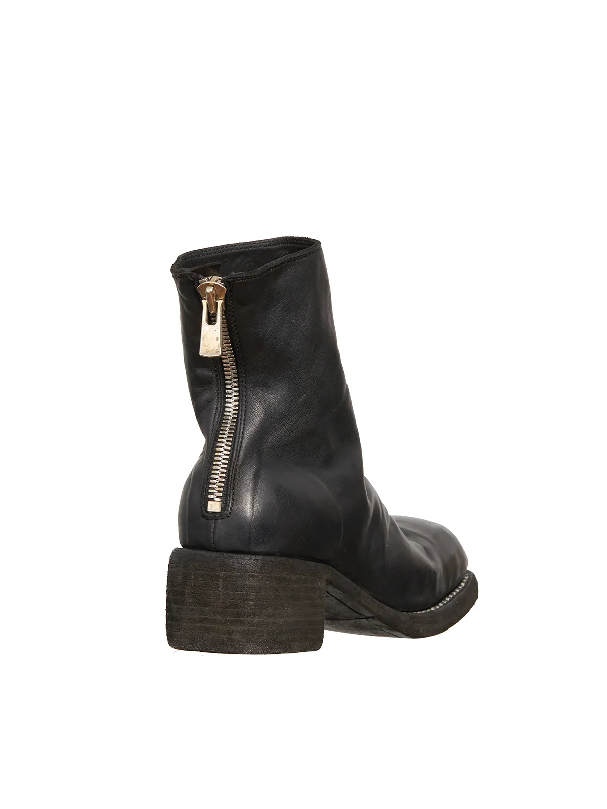 GUIDI  STIVALE CON ZIP IN PELLE 