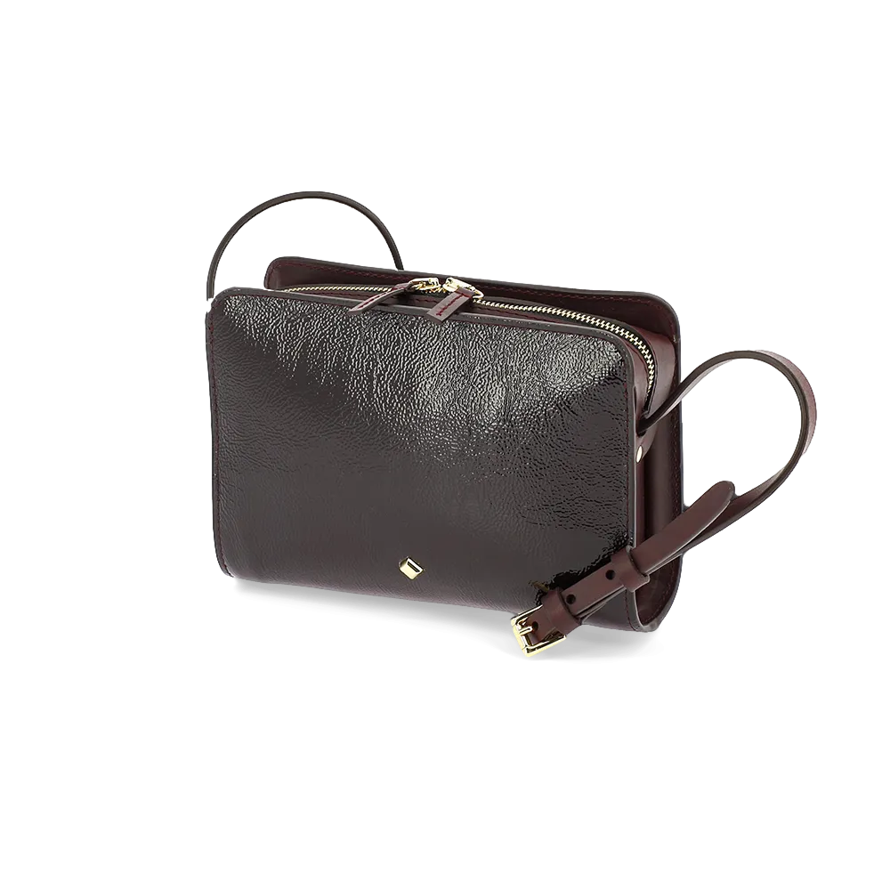 HERBERT FRERE SOEUR   LE MINI BEA CRISPY - Borsa a bandoliera in pelle | Rosso