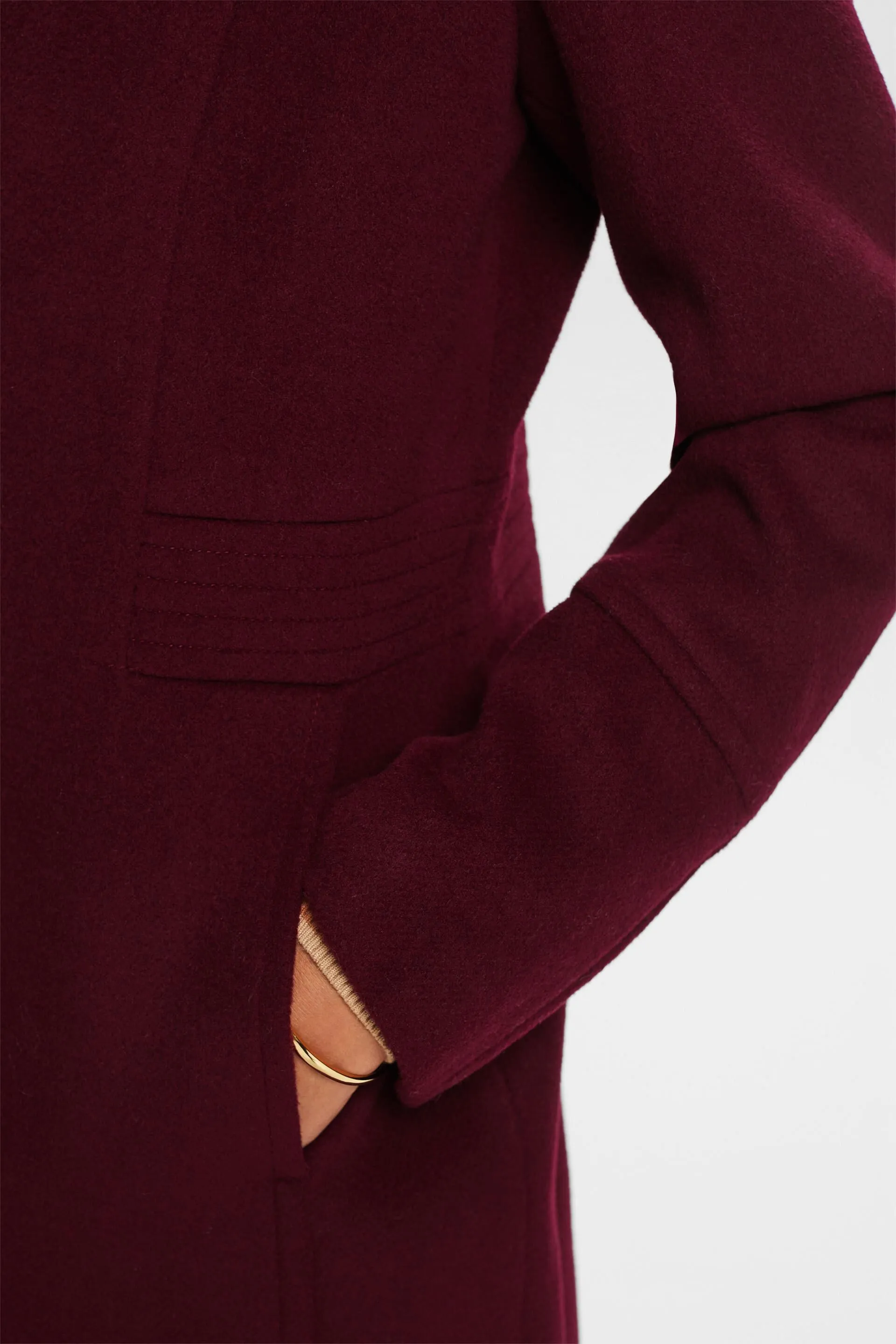 In materiale riciclato: Cappotto con lana