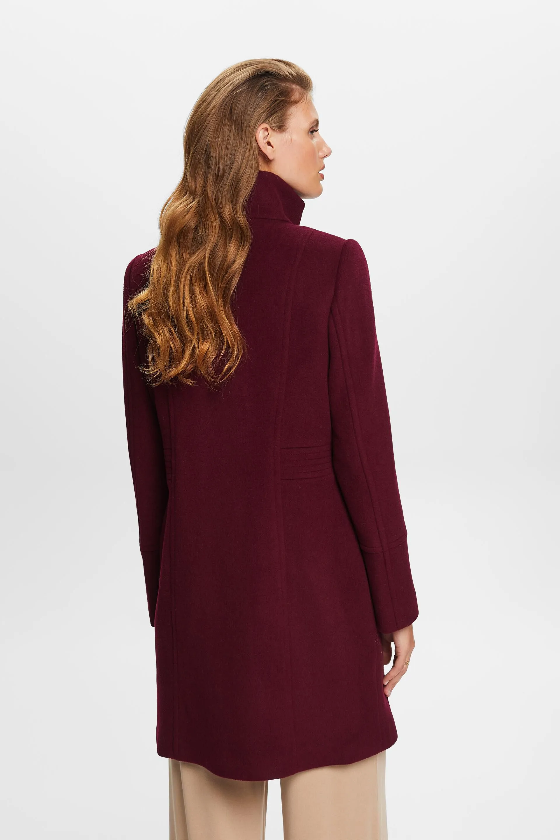 In materiale riciclato: Cappotto con lana