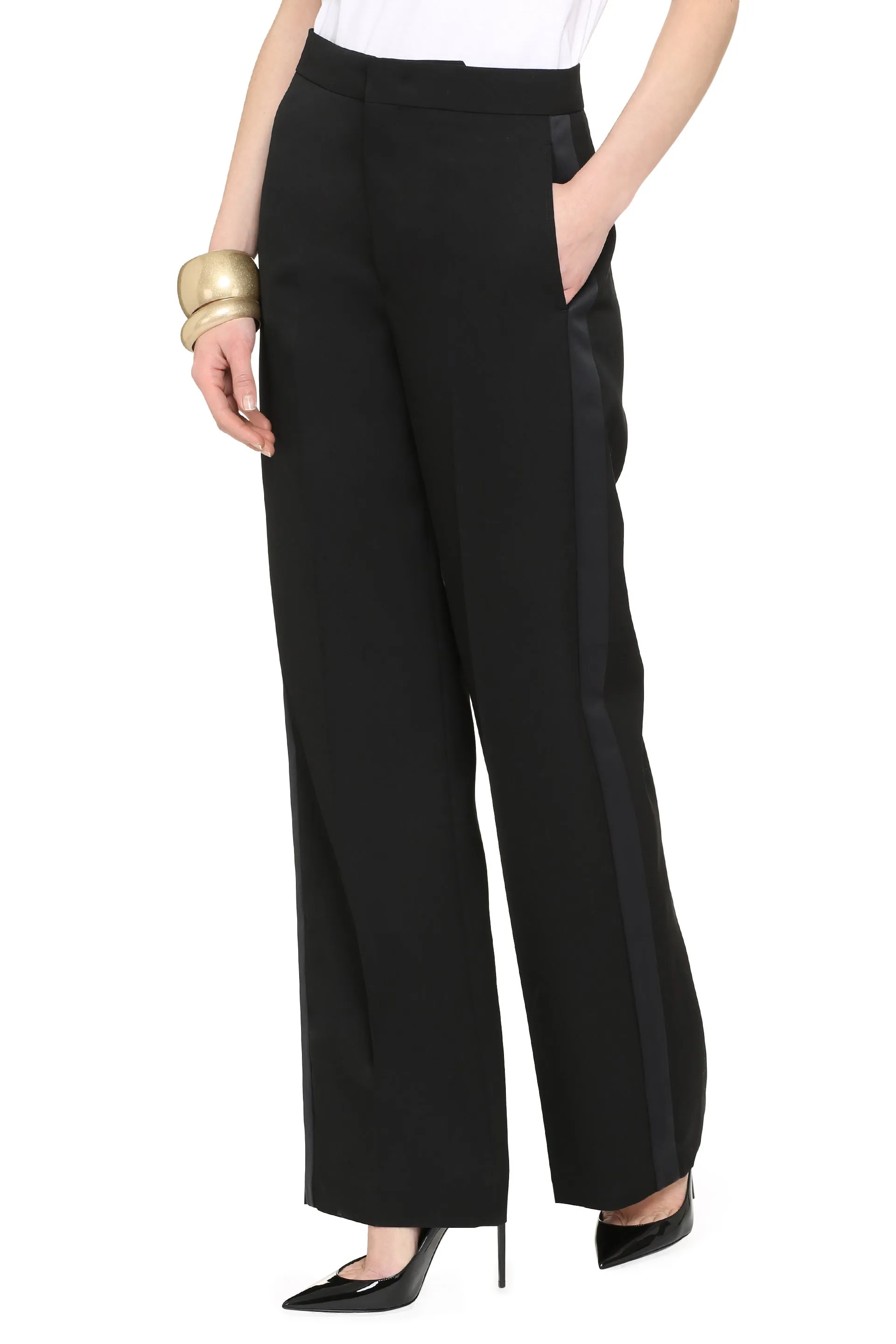 Isabel Marant Pantaloni Scarly in lana