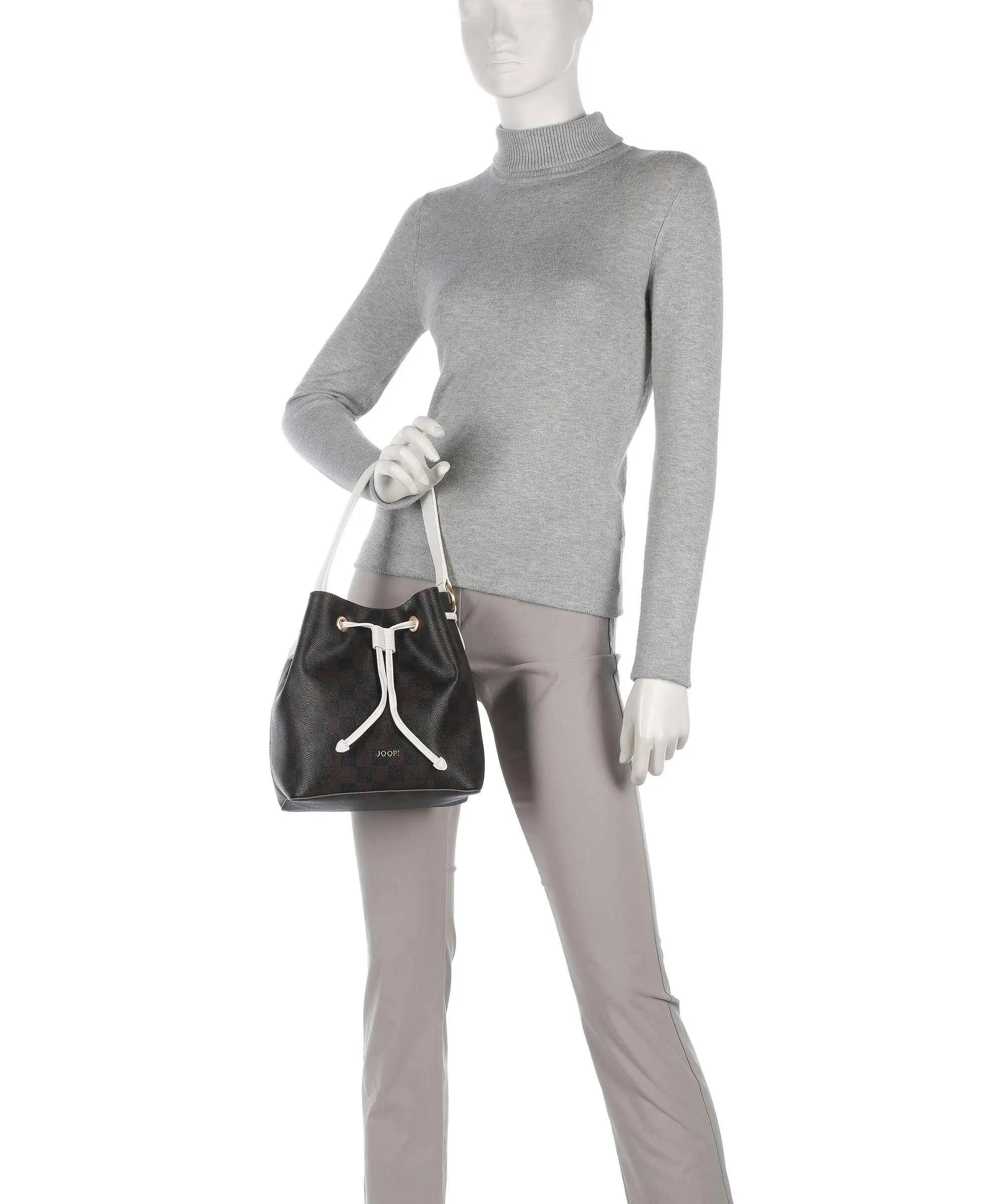  JOOP! Piazza Edition Franziska Borsa a secchiello pelle sintetica marrone scuro  