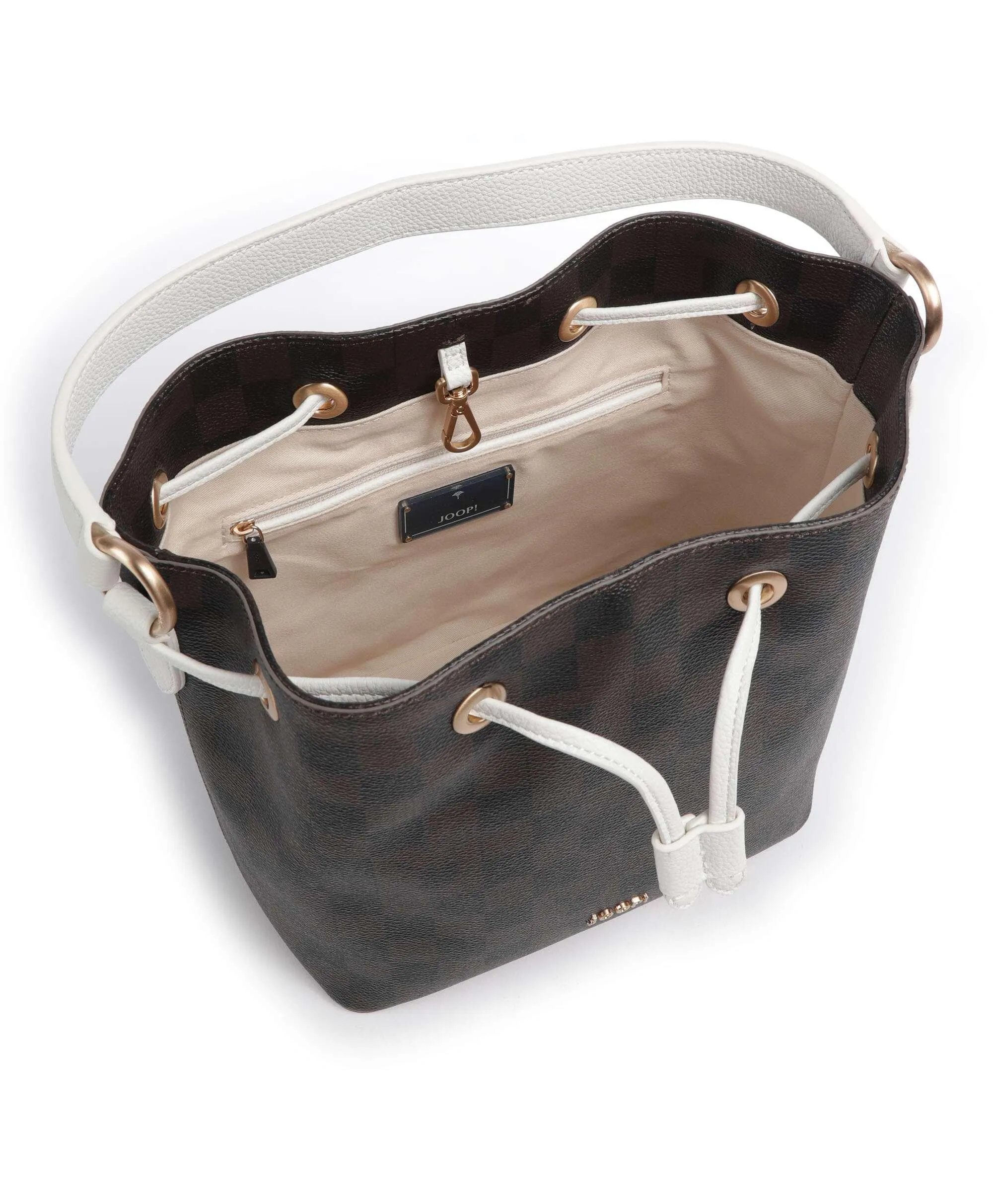  JOOP! Piazza Edition Franziska Borsa a secchiello pelle sintetica marrone scuro  