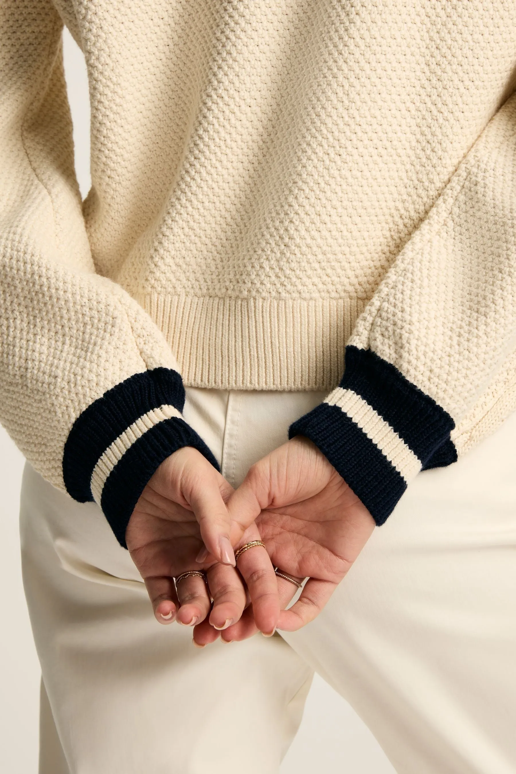 Joules - Cardigan Con bottoni in maglia a trecce