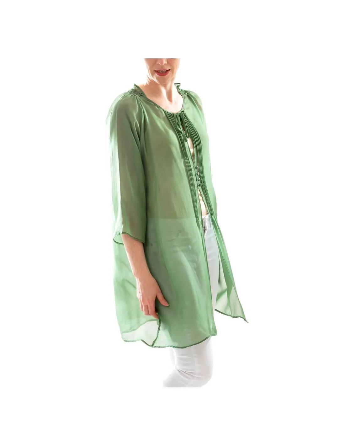 KAFTANO IN PURA SETA CHIFFON