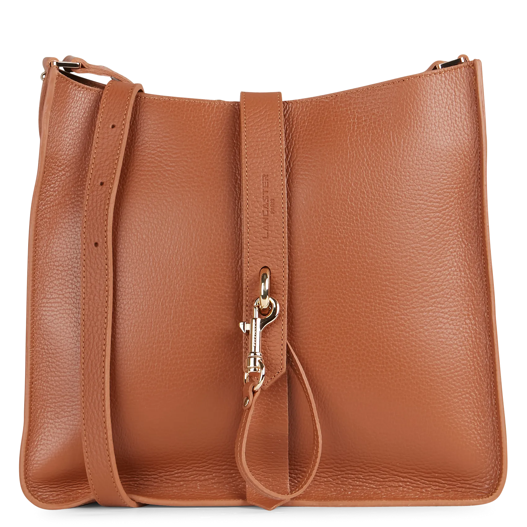  LANCASTER PARIS   Grande borsa trotteur in pelle | Marrone