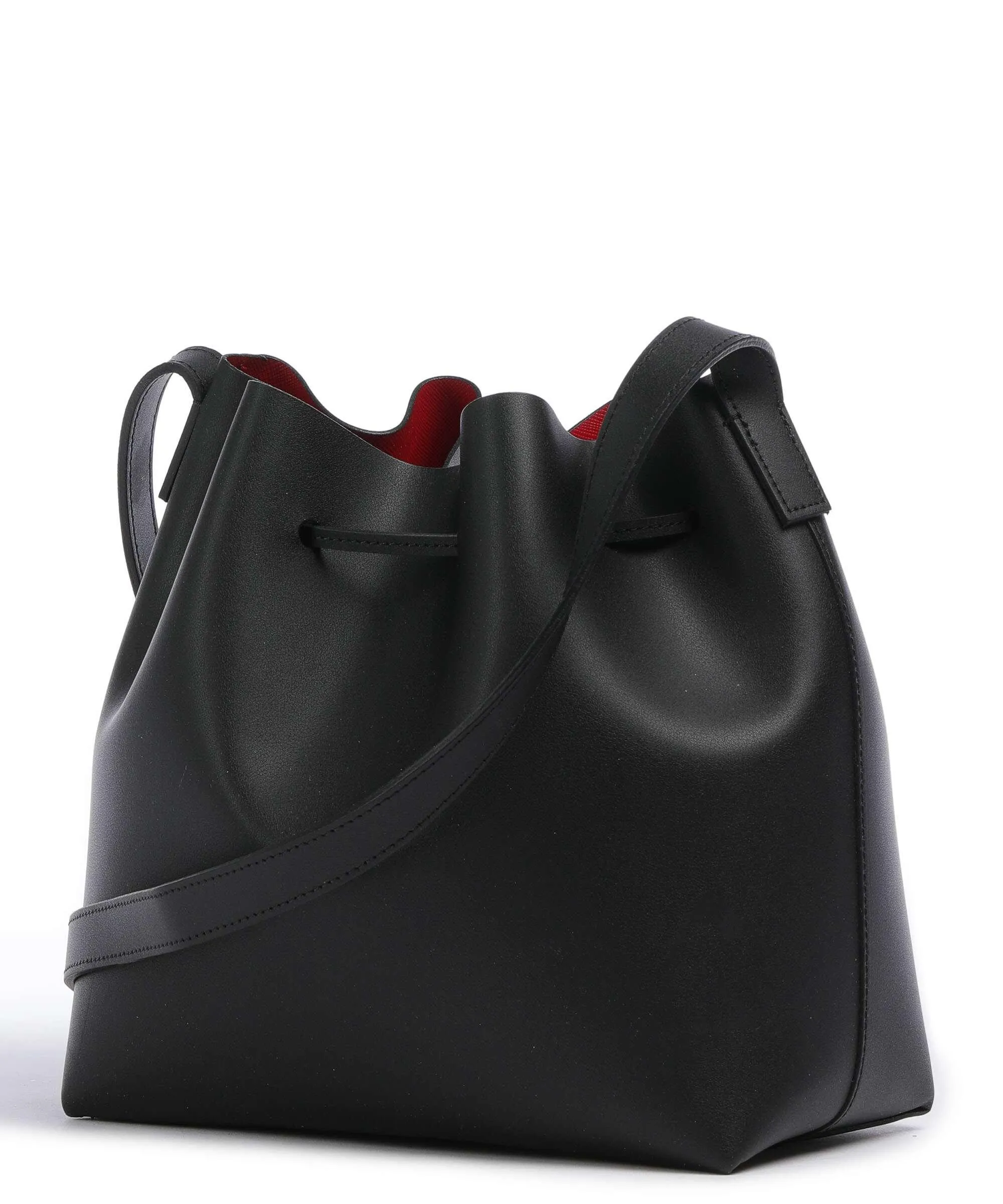  Lancaster Pur & Element City Americanino Borsa a secchiello pelle di vacchetta finemente grana nero  