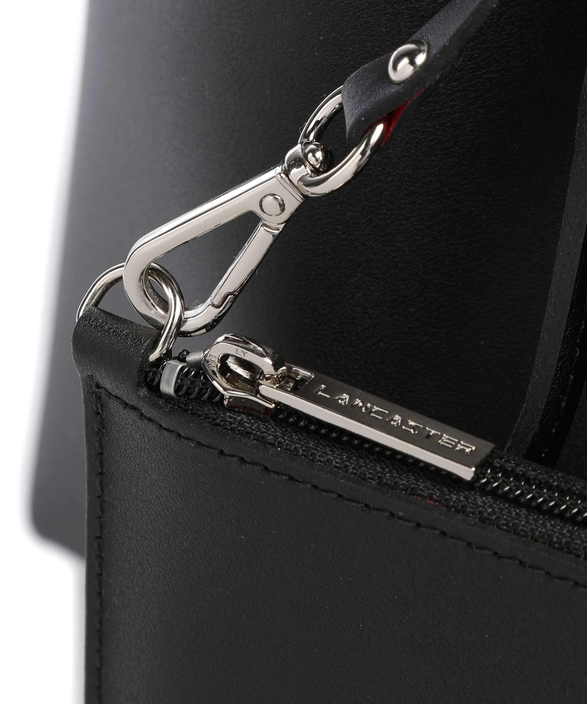 Lancaster Pur & Element City Americanino Borsa a secchiello pelle di vacchetta finemente grana nero  