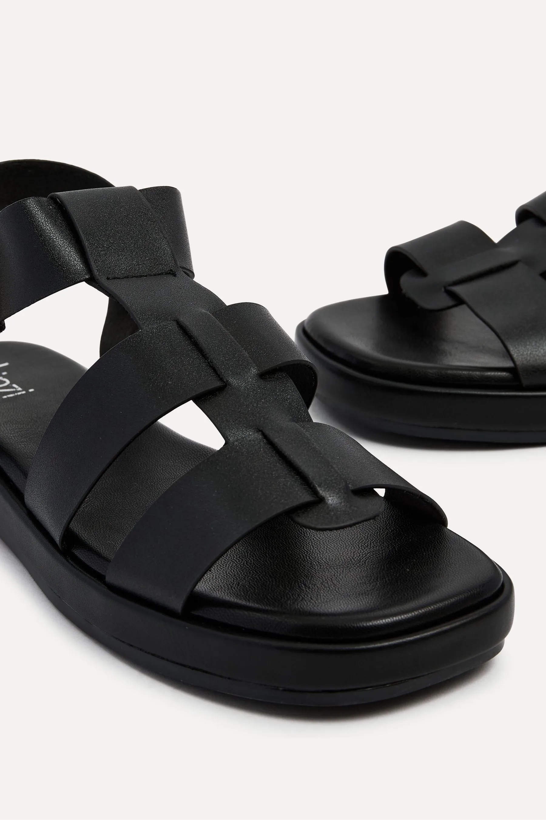 Linzi - Camden - Sandali stile gladiatore a calzino imbottito