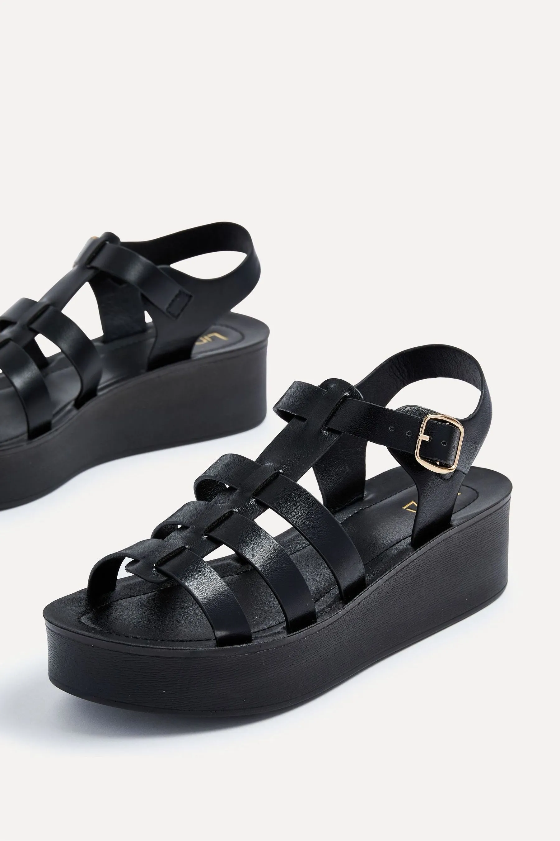 Linzi - Rhoades - Sandali flatform d'ispirazione gladiatore