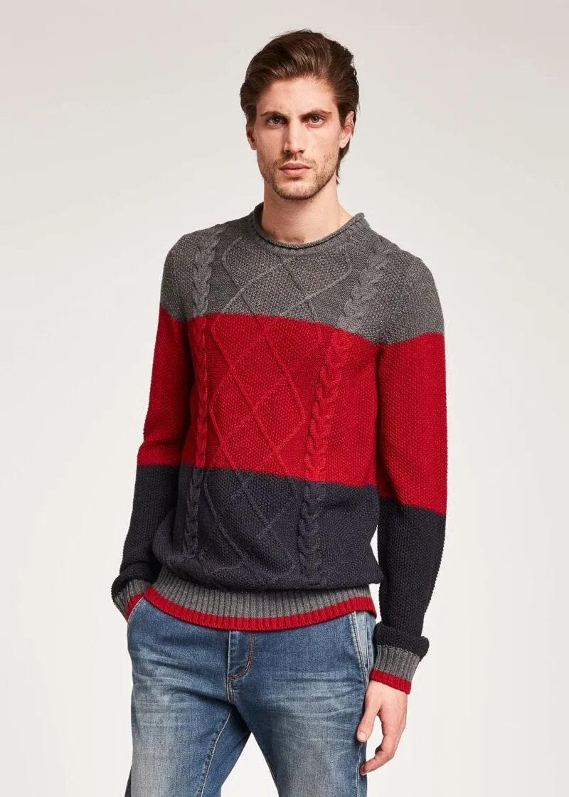 Maglia color block