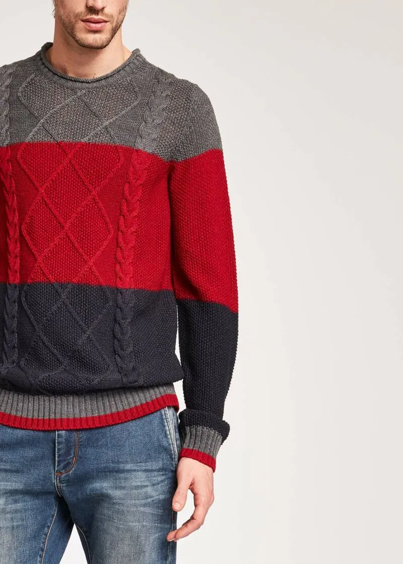 Maglia color block