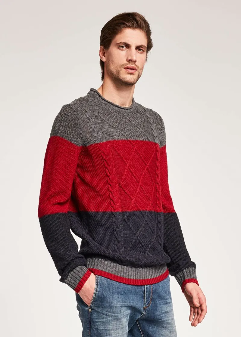Maglia color block