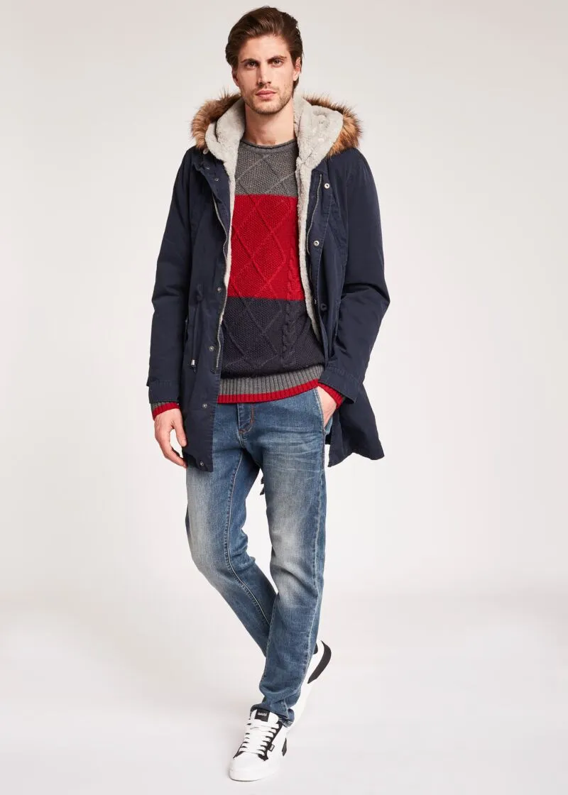 Maglia color block