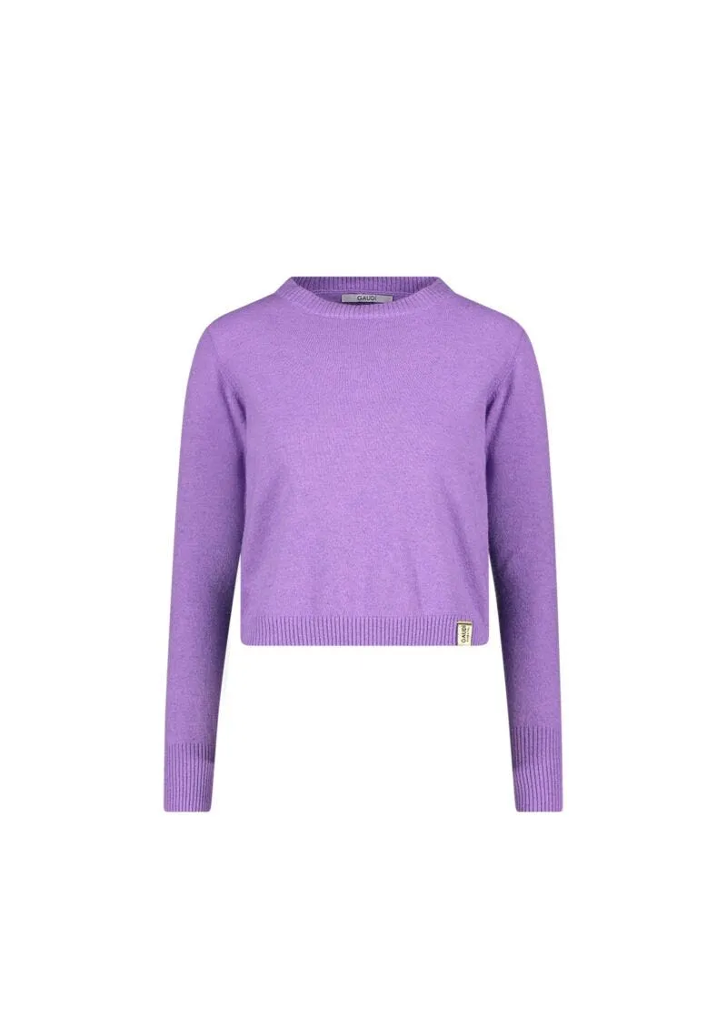 Maglia girocollo in lana e cashmere
