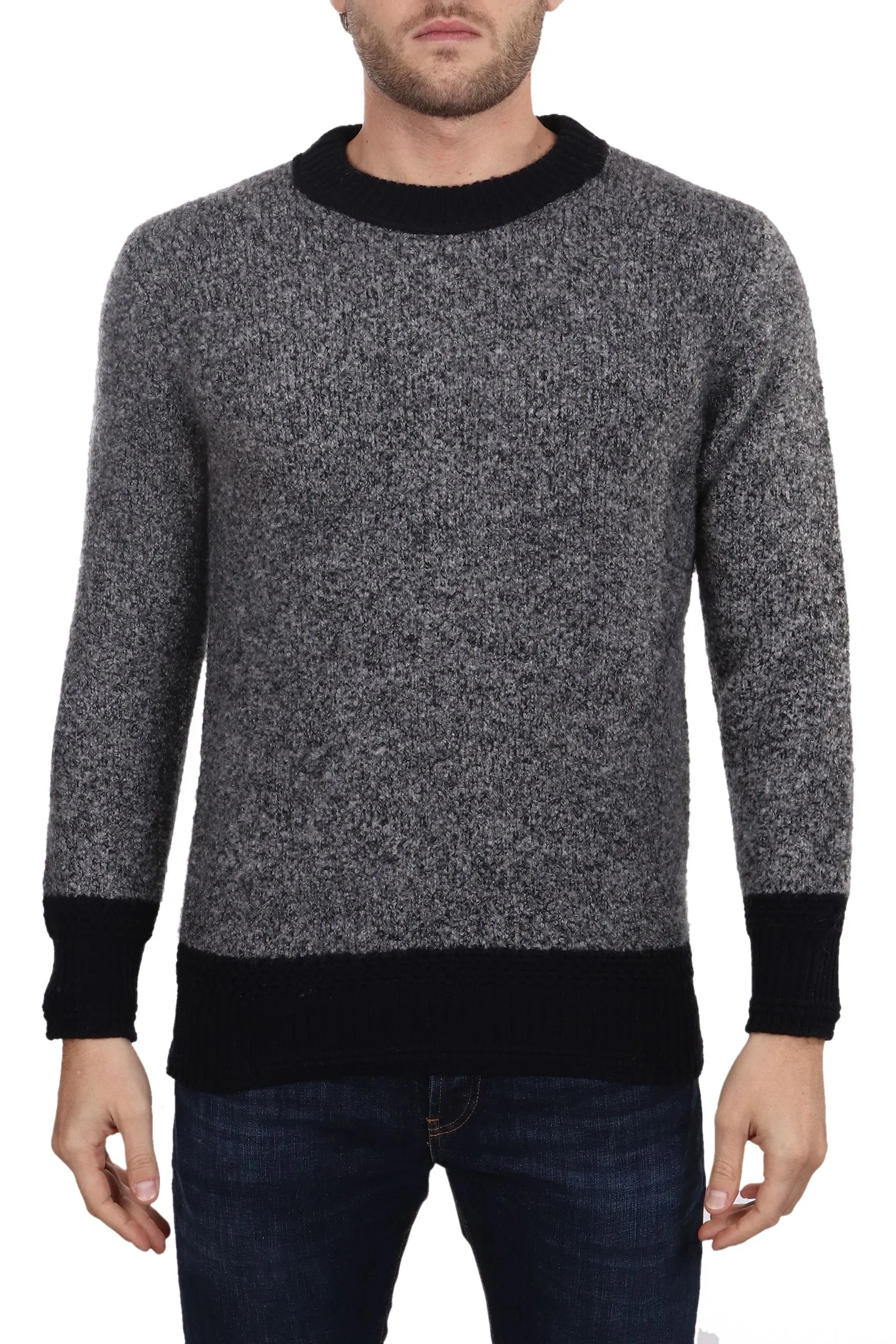 MAGLIA GRIGIA IN MISTO CASHMERE