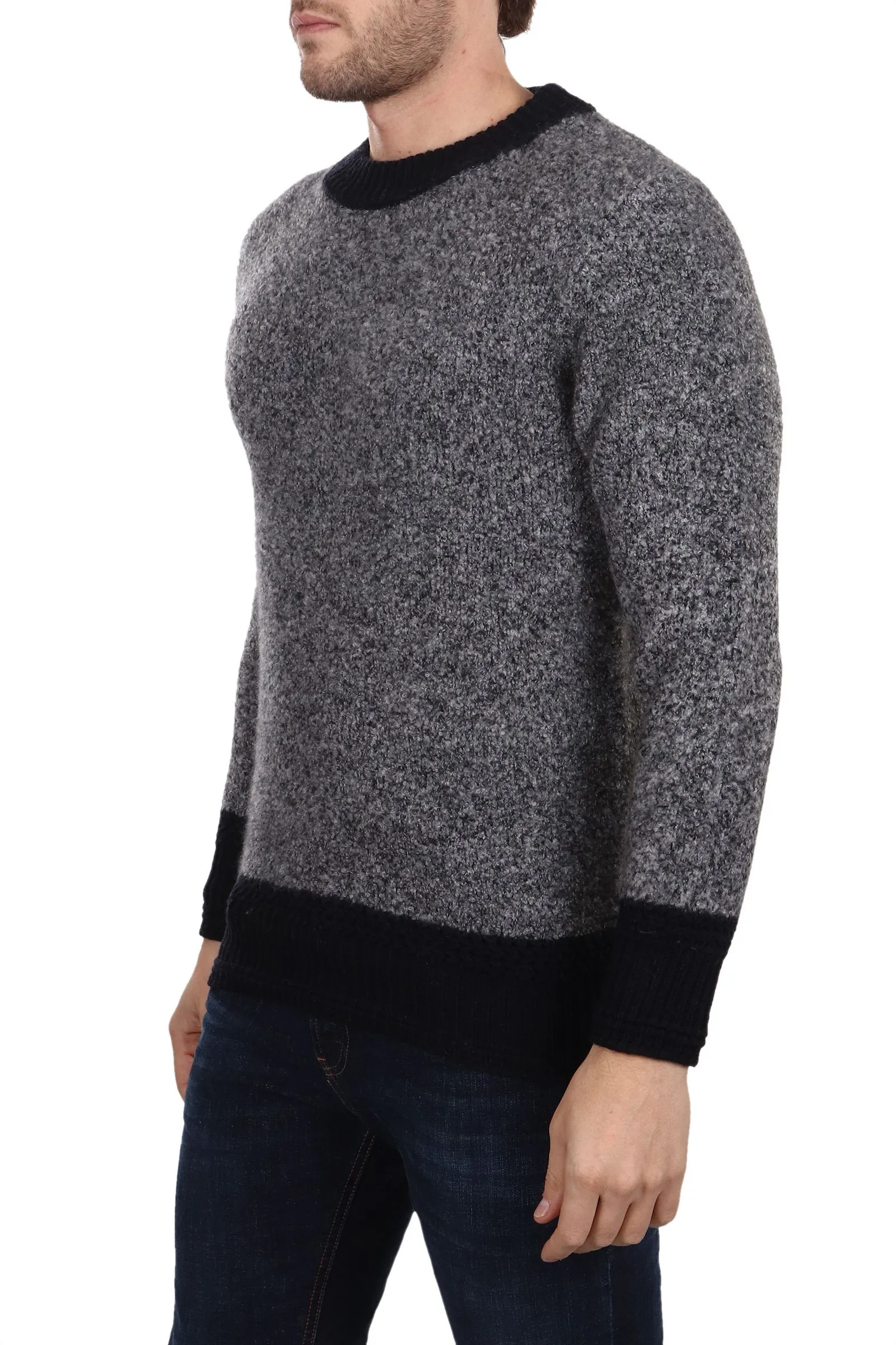 MAGLIA GRIGIA IN MISTO CASHMERE