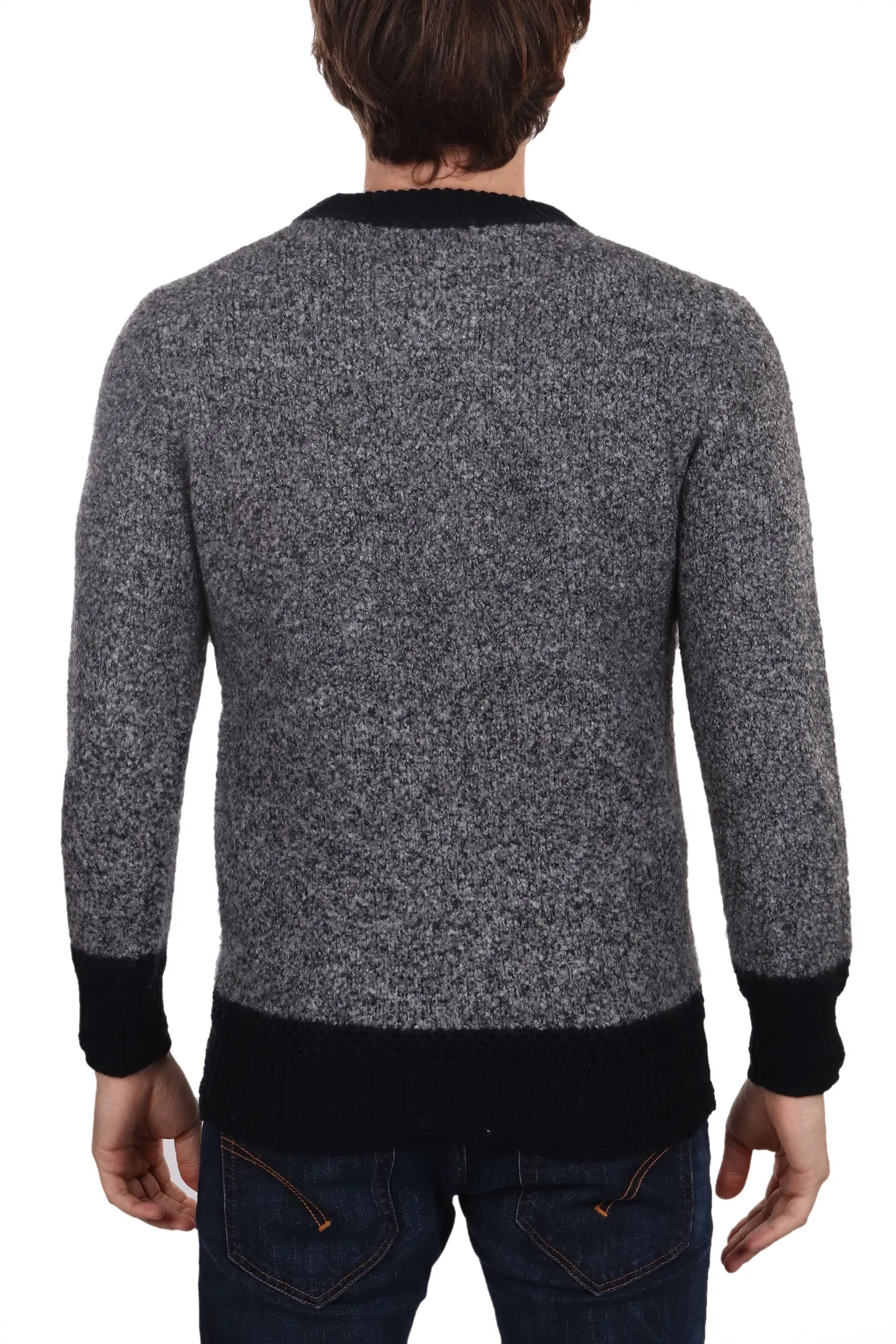 MAGLIA GRIGIA IN MISTO CASHMERE