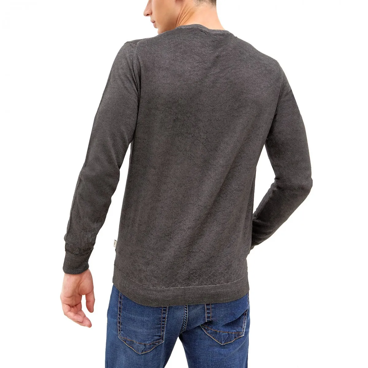 Maglia In Pura Lana Asphalt