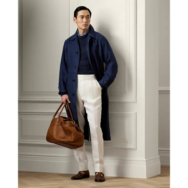 Maglia lino e cashmere effetto texture