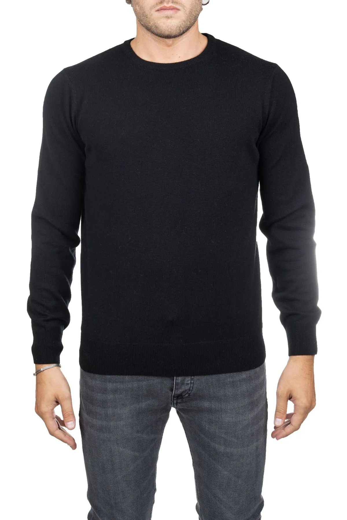MAGLIA NERO IN LANA MERINO