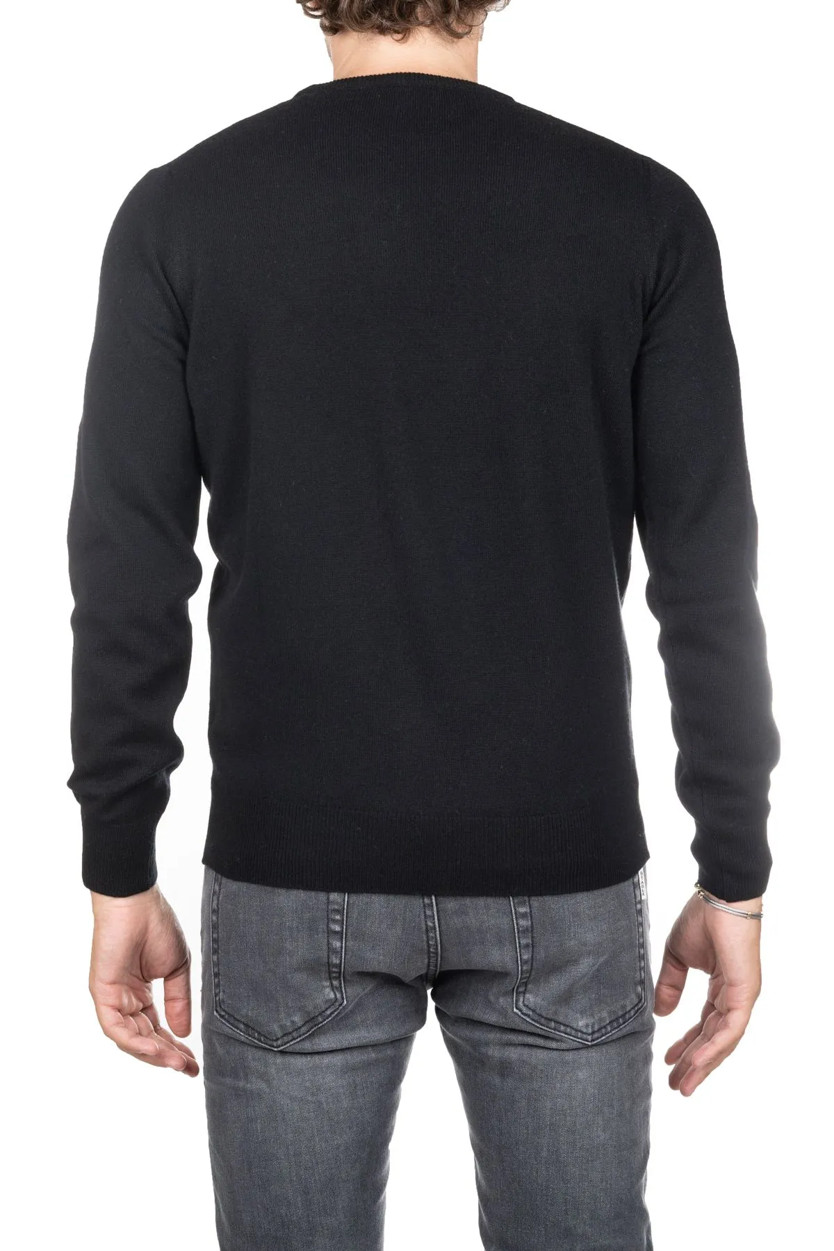 MAGLIA NERO IN LANA MERINO
