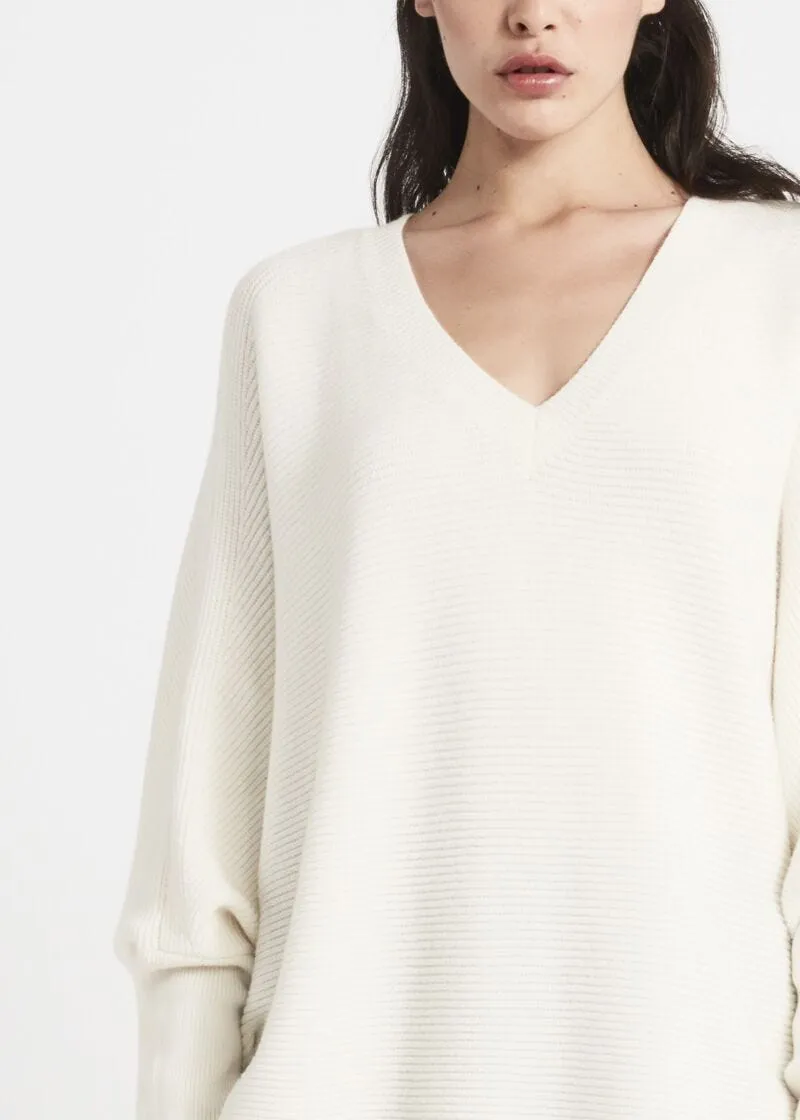 Maglia poncho in misto viscosa