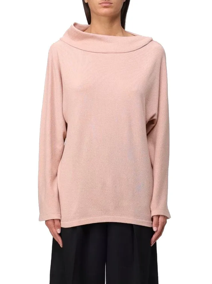 MAGLIA ROSA IN LANA VERGINE E CASHMERE