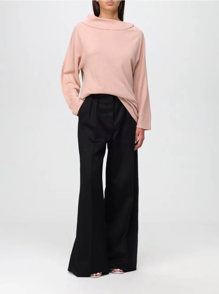 MAGLIA ROSA IN LANA VERGINE E CASHMERE