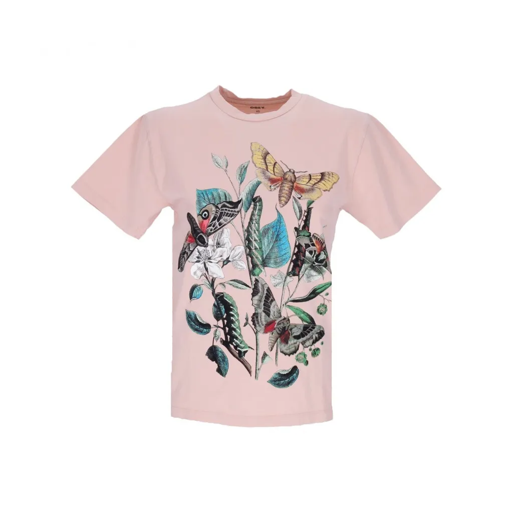 maglietta donna moths pigment choice box tee PINK CLAY