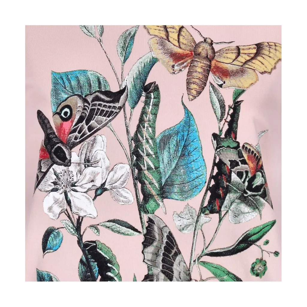 maglietta donna moths pigment choice box tee PINK CLAY