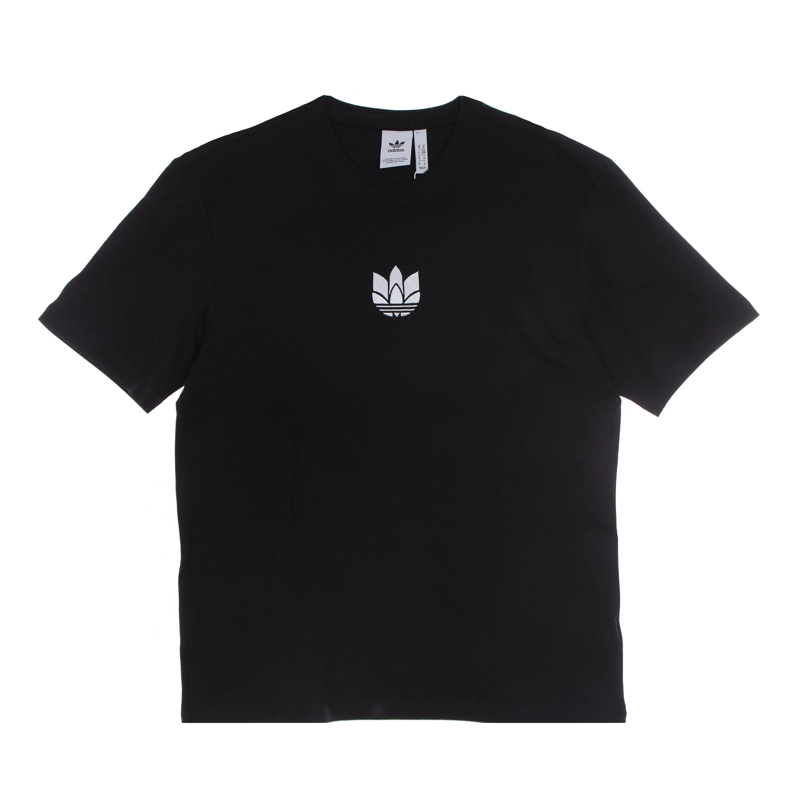 Maglietta Uomo 3d Trefoil Tee Black/white