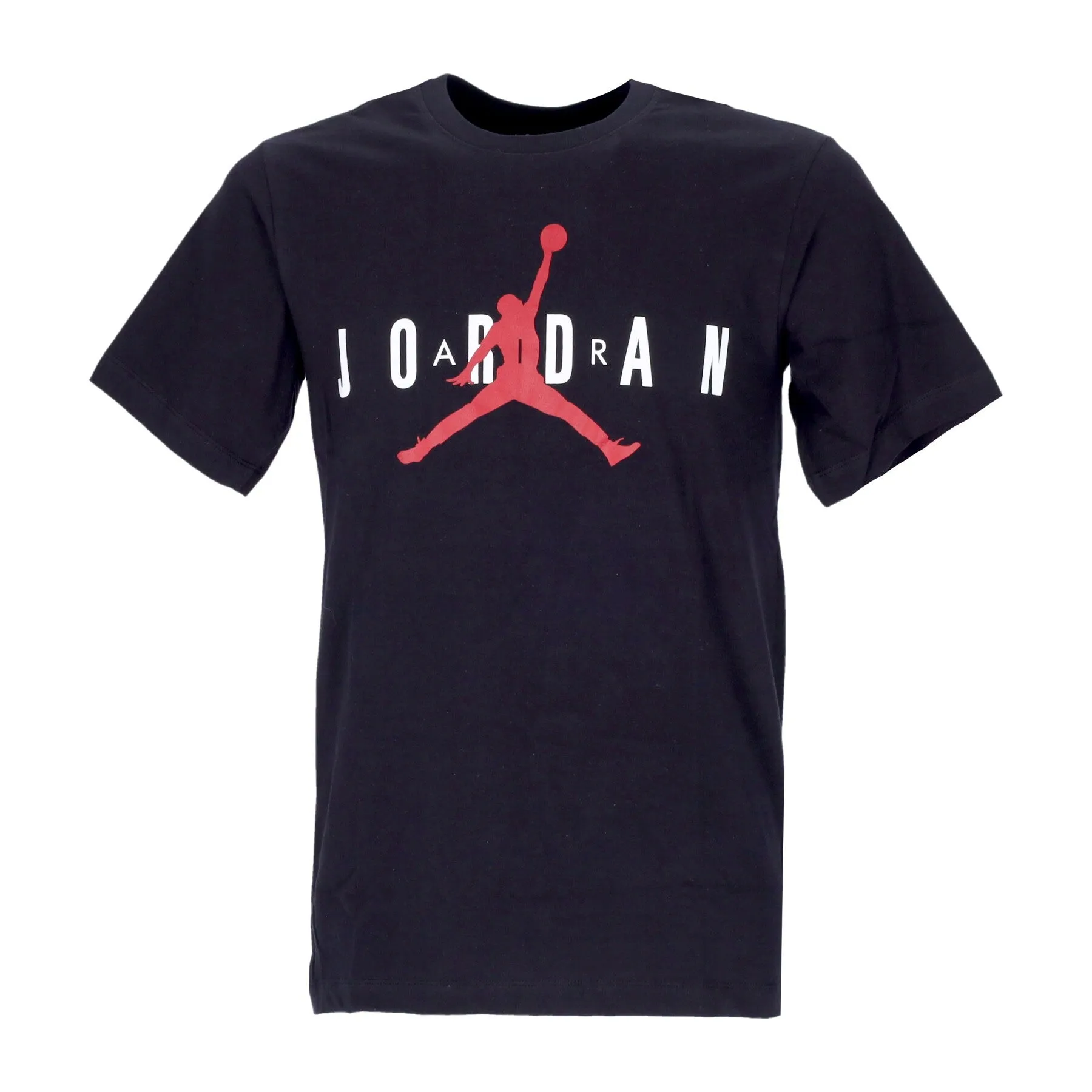 Maglietta Uomo Air Wordmark Black/white/gym Red