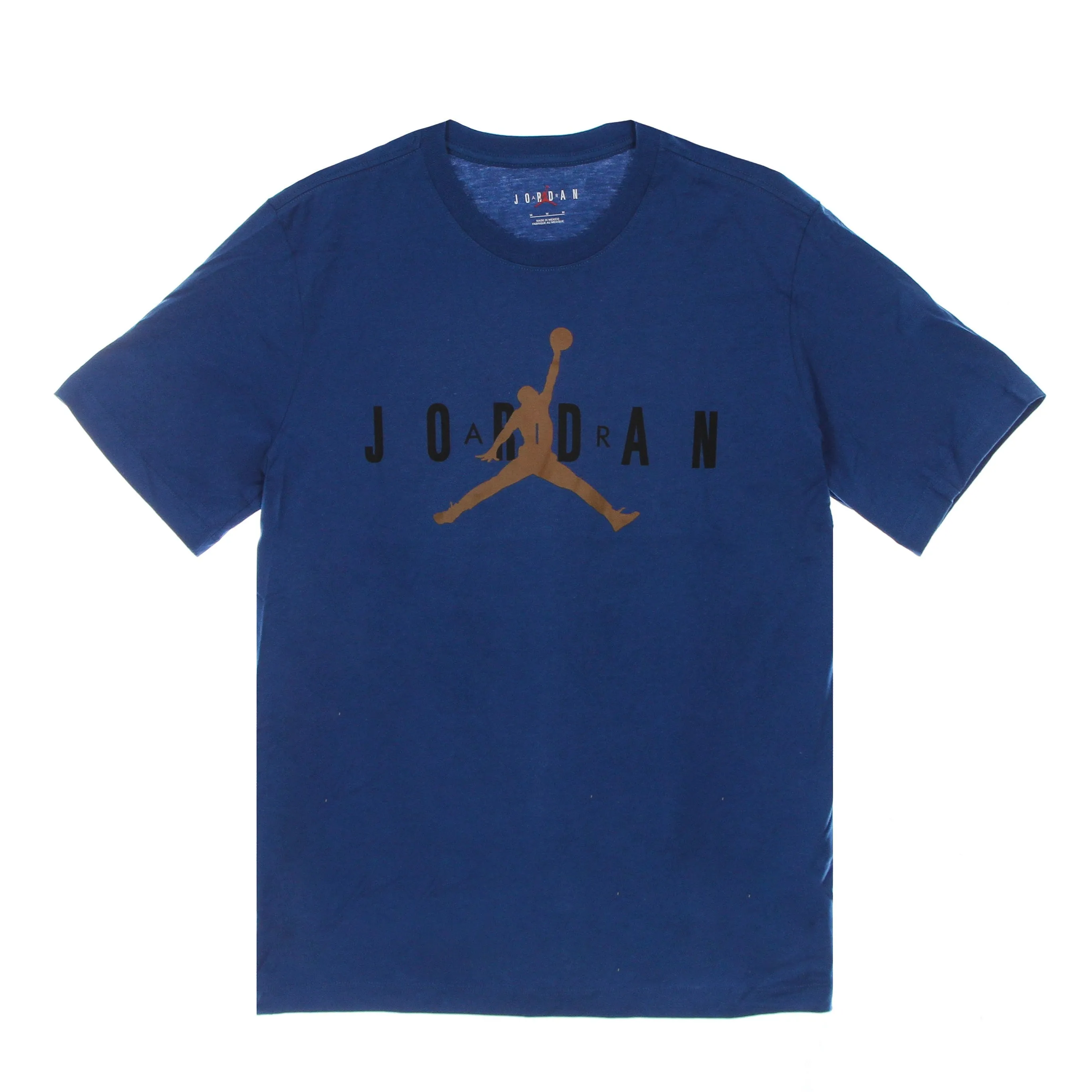 Maglietta Uomo Air Wordmark Dk Marina Blue/black/desert Bronze