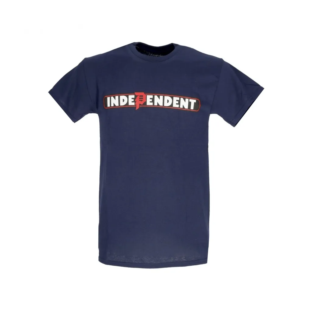 maglietta uomo bar tee x independent NAVY