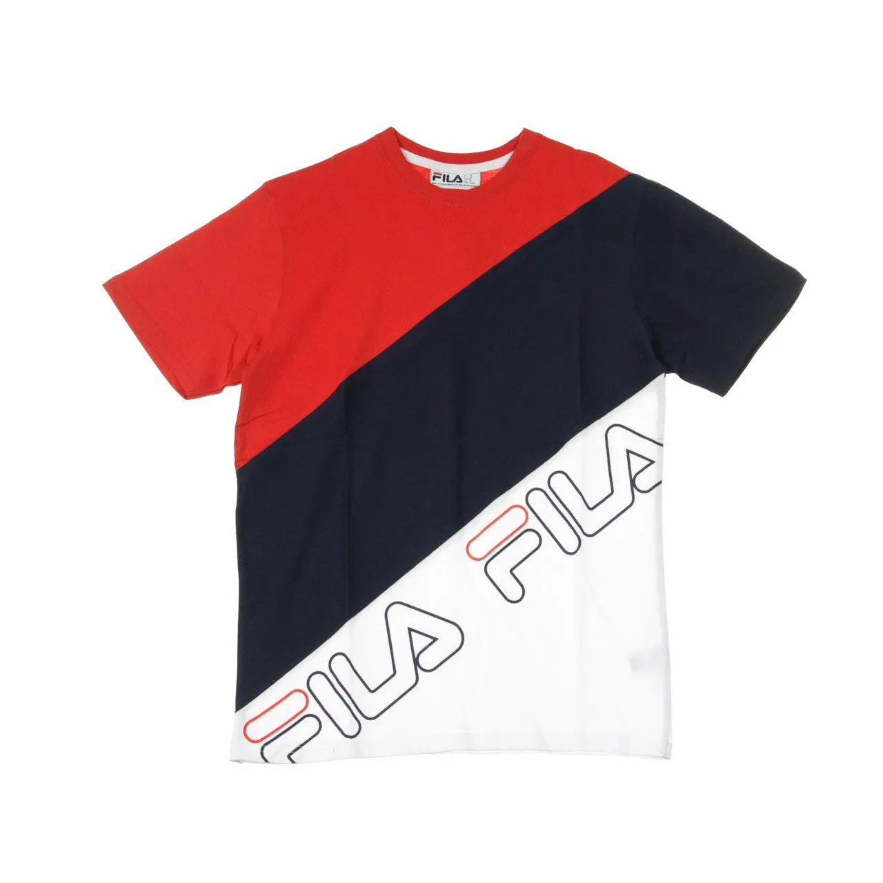 Maglietta Uomo Grove Diaginal Block Tee Chinese Red