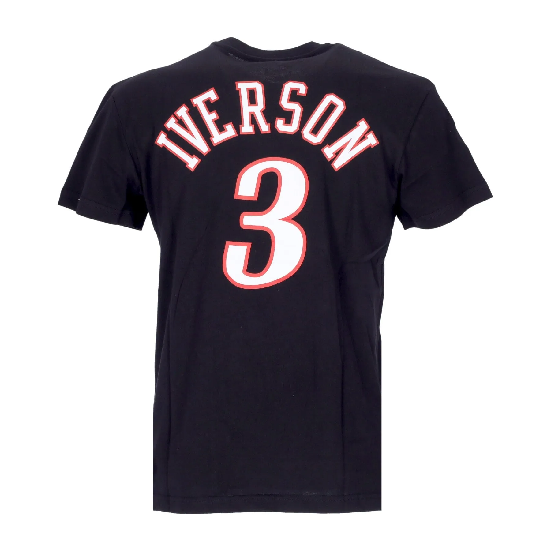 Maglietta Uomo Nba Tee Hardwood Classics No 3 Allen Iverson  Phi76e Black/original Team Colors