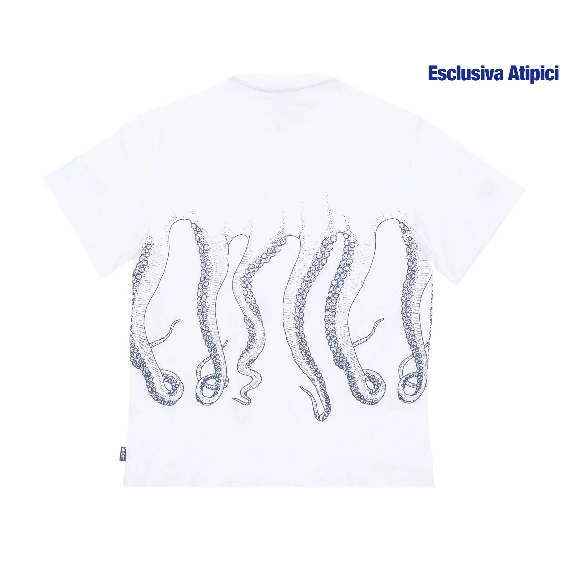 Maglietta Uomo Outline Tee White/blue