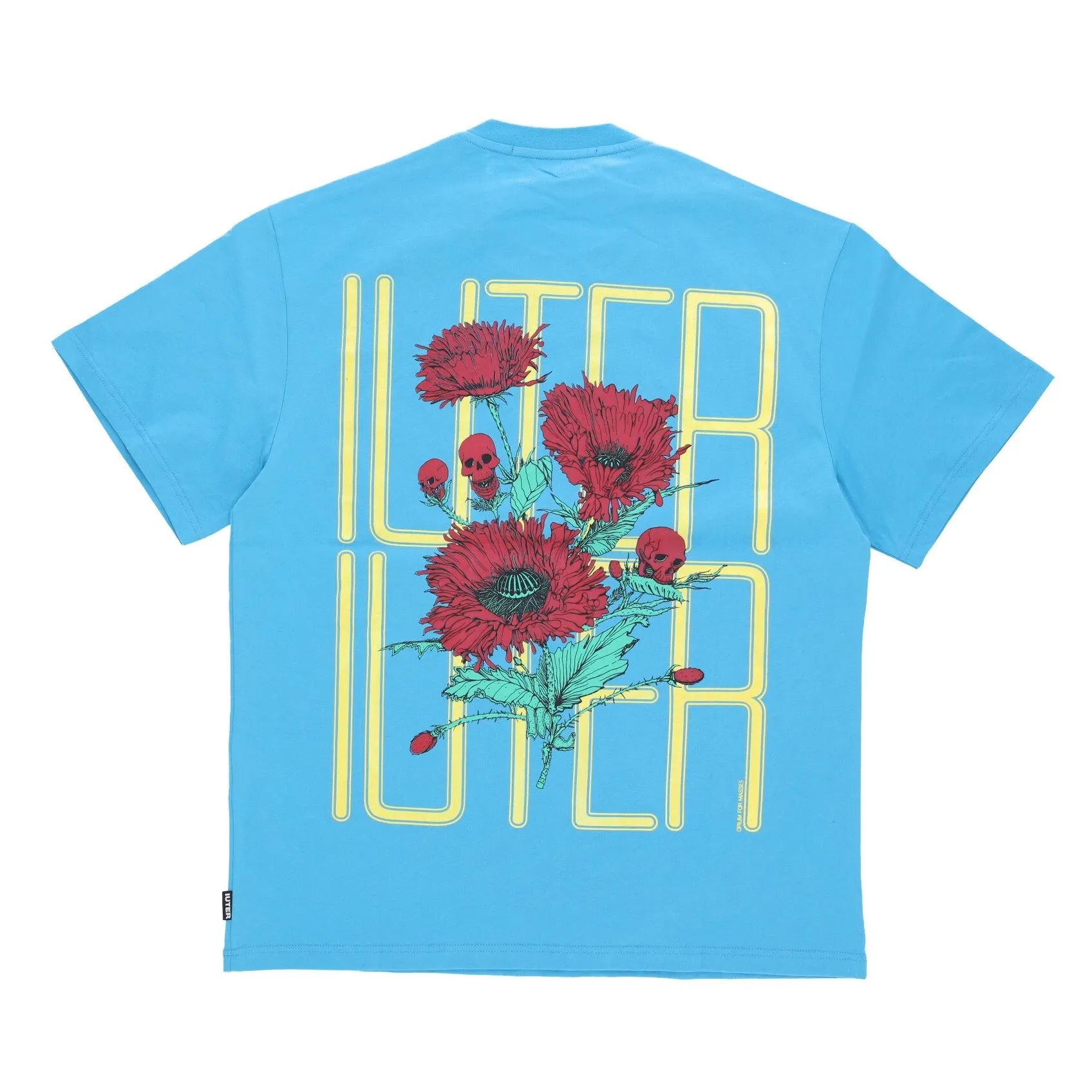 Maglietta Uomo Spine Skulls Tee Sky Blue