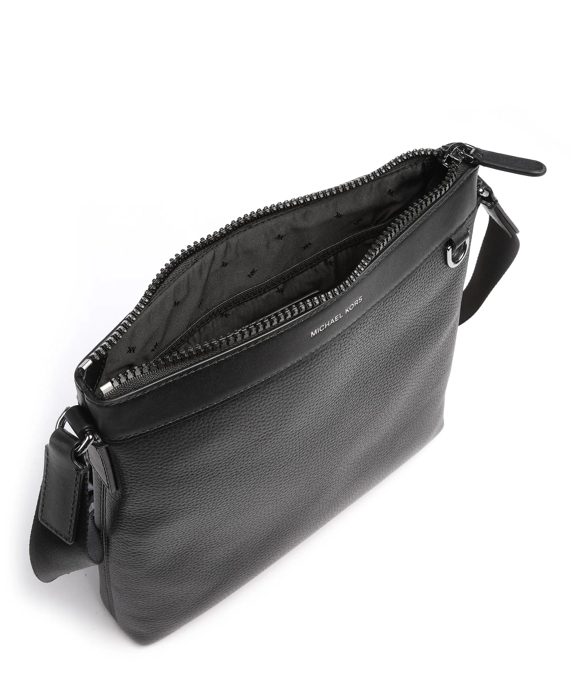  Michael Kors Greyson Borsa a tracolla pelle di vacchetta grana nero  