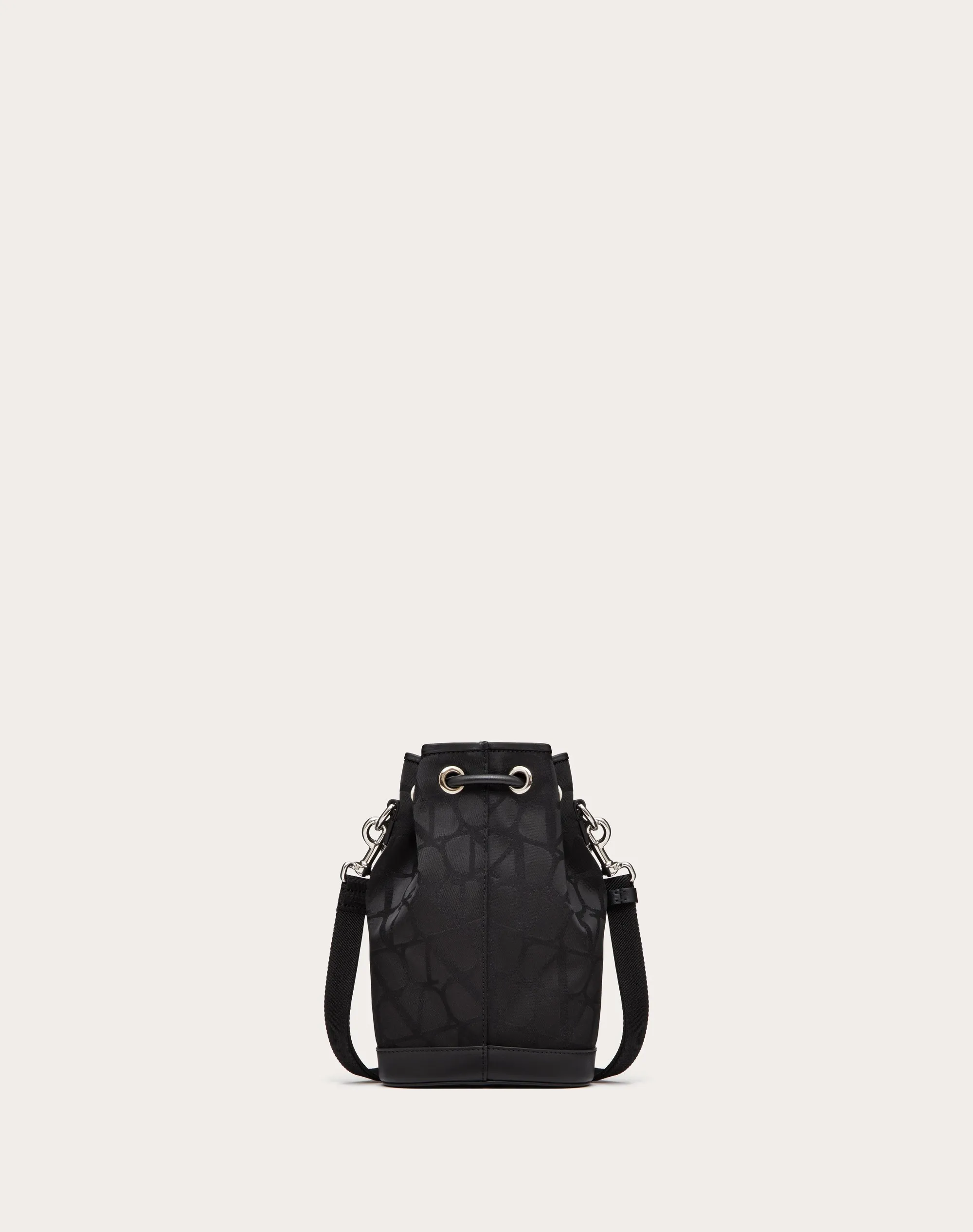 MINI BORSA A SECCHIELLO BLACK ICONOGRAPHE IN NYLON