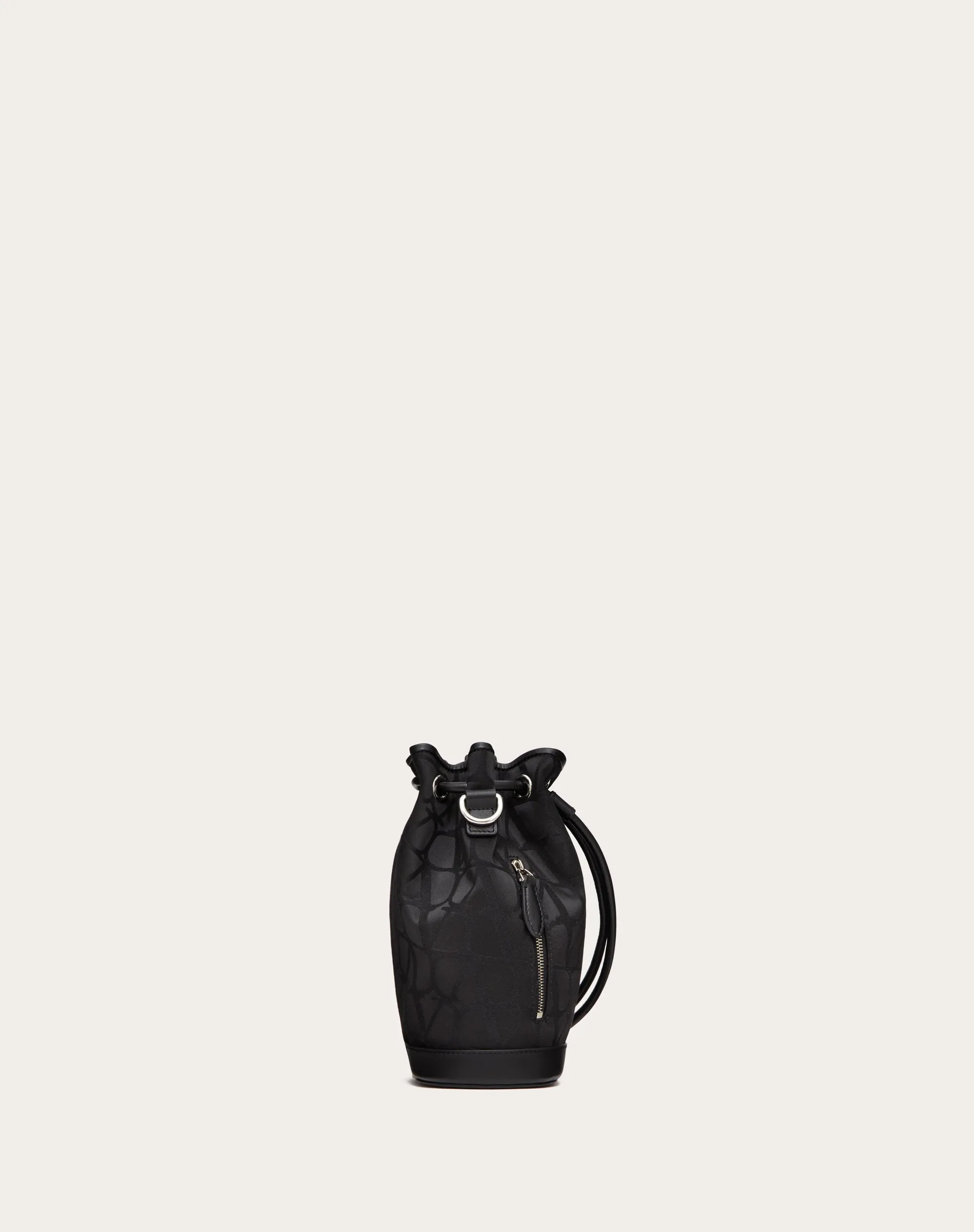 MINI BORSA A SECCHIELLO BLACK ICONOGRAPHE IN NYLON